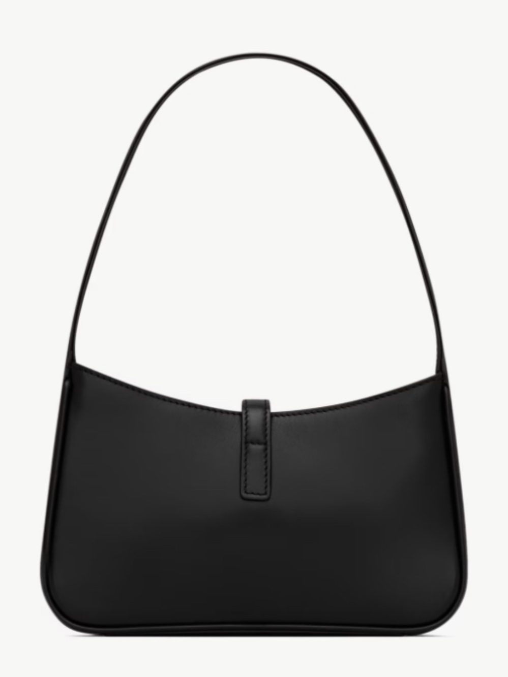 YSL Saint Laurent Smooth Leather Shoulder Bag - Black with Gold Hardware - Picture 2 of 16